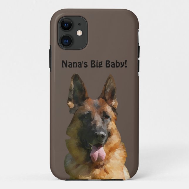 Nana's Big Baby German Shepherd Phone Case (Back)