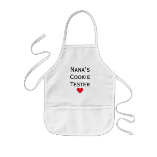 Nana's Cookie Tester Grandkids Kids Apron