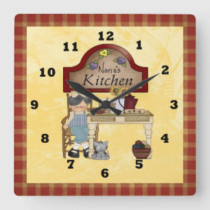 Nana's Country Kitchen clock
