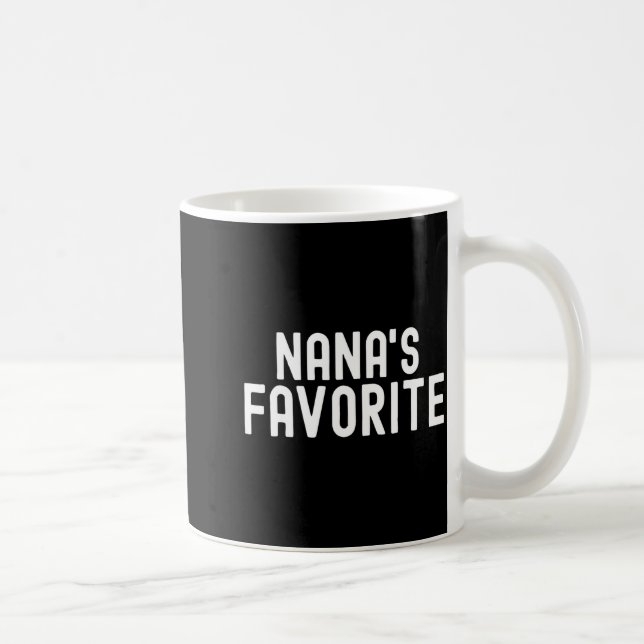Nana's Favorite Family Baby Granhild Quote Family  Coffee Mug (Right)