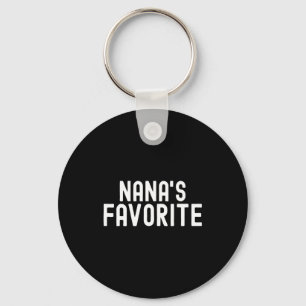 Nana's Favorite Family Baby Granhild Quote Family Key Ring