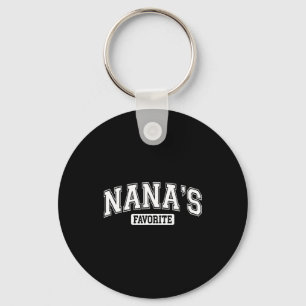 Nana's Favorite Family Baby Granhild Quote Family  Key Ring