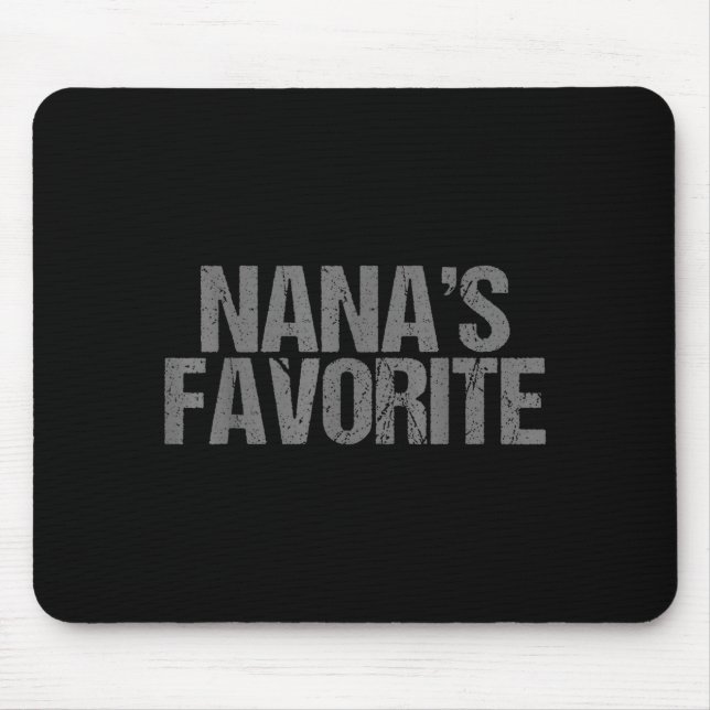 Nana's Favorite Family Baby Granhild Quote Family  Mouse Mat (Front)
