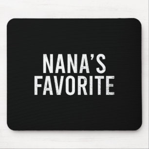 Nana's Favorite Family Baby Granhild Quote Mouse Mat