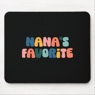 Nana's Favorite Family Baby Granhild Quote Mouse Mat