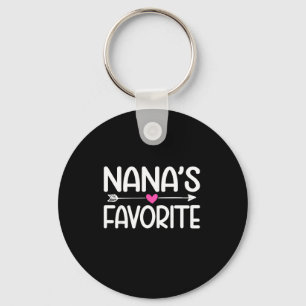 Nana's Favorite Granhild Quote Cute Granddaughter  Key Ring