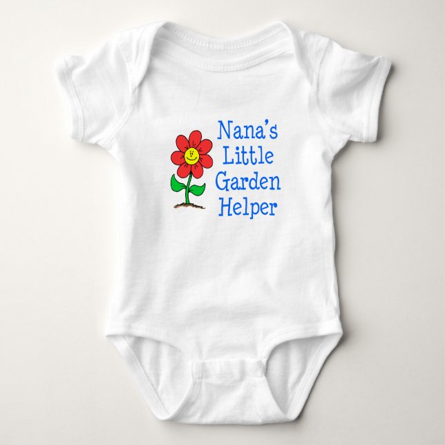 Nana's Garden Helper Baby Bodysuit (Front)