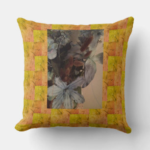 Nana's Hearts  Framed Flowers Cushion