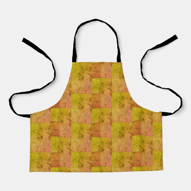 Nana's Hearts  (Pink & Yellow)   Apron (Front)
