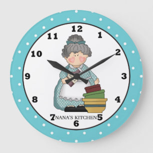 Nana's Kitchen fun wall clock