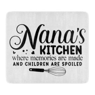 Nana's Kitchen Glass Cutting Board