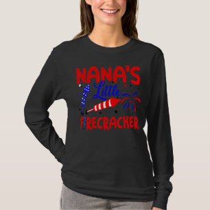 Nana's Little Firecracker Patriotic 4th Of July Fi T-Shirt
