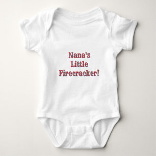 Nana's Little Firecracker! USA 250 Fireworks Baby Bodysuit