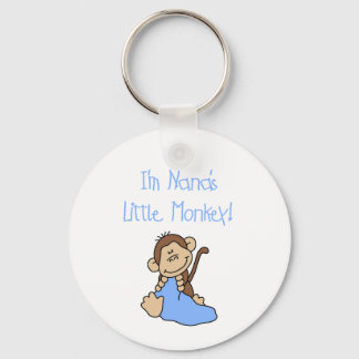 Nana's Little Monkey - Blue Tshirts and Gifts Key Ring