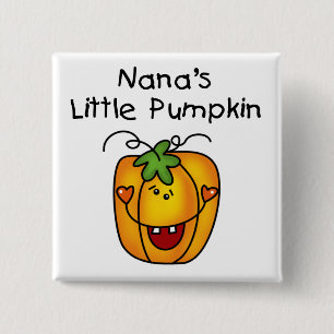 Nana's Little Pumpkin T-shirts and Gifts 15 Cm Square Badge