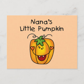 Nana's Little Pumpkin T-shirts and Gifts Postcard