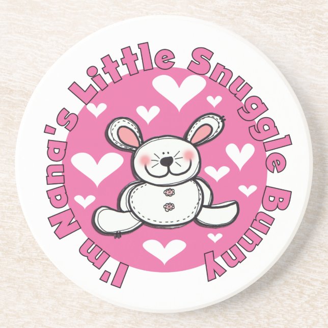 Nana's Little Snuggle Bunny Coaster (Front)
