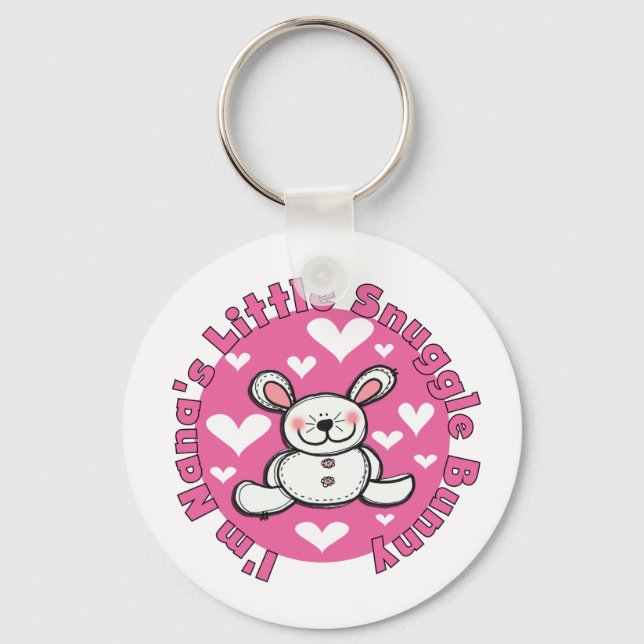 Nana's Little Snuggle Bunny Key Ring (Front)