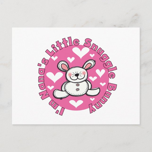 Nana's Little Snuggle Bunny Postcard (Front)
