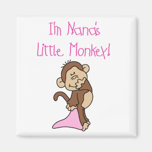 Nana's Monkey - Pink T-shirts and Gifts Magnet