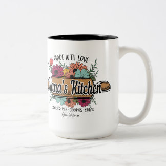 Nana's Mug, Gift for Grandmom, Mother's Day Gift,  Two-Tone Coffee Mug