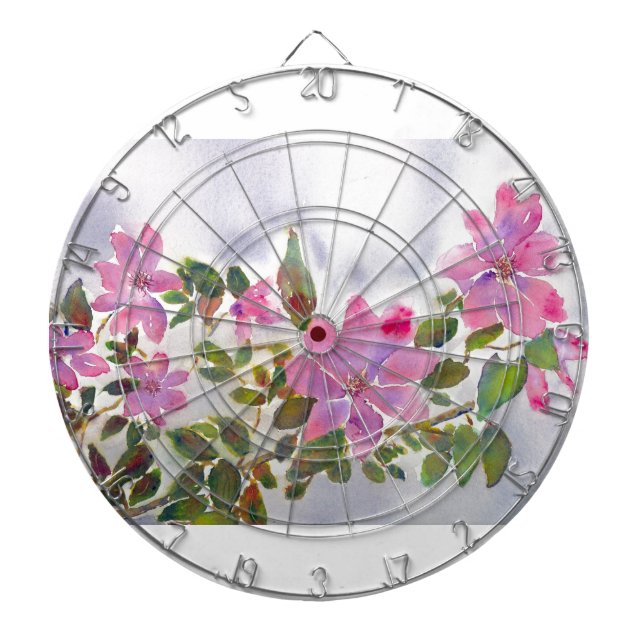 Nana's Roses Dartboard (Front)