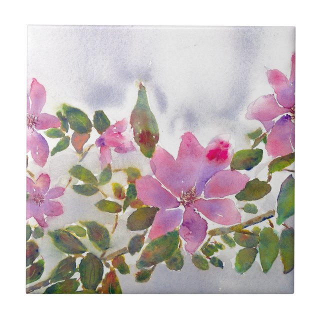 Nana's Roses Tile (Front)