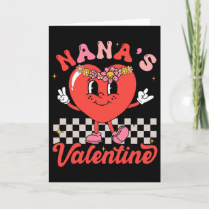 Nana's Valentine Happy Valentines Day Boy Girl Kid Card