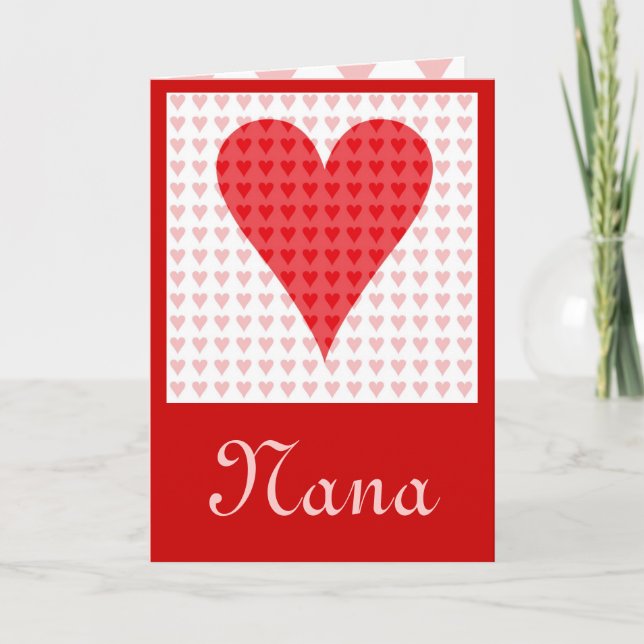 Nana's Valentine Holiday Card (Front)