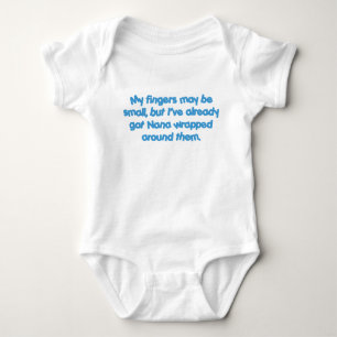 Nana's Wrapped (Blue) Baby Bodysuit