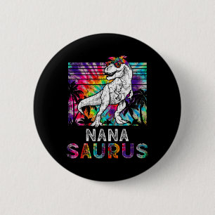 Nanasaurus Dinosaur Nana Saurus Family Matching Ti 6 Cm Round Badge