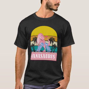 NANASAURUS Dinosaur T-Rex Fathers Day T-Shirt
