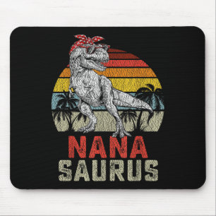 Nanasaurus T Rex Dinosaur Nana Saurus Family Match Mouse Mat