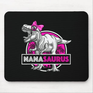 Nanasaurus T-rex Matching Funny Grandma Saurus Din Mouse Mat