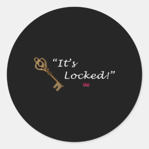 Nancy Drew It'S Locked Classic Round Sticker