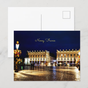 Nancy, France - scenic cityscape photograph Postcard