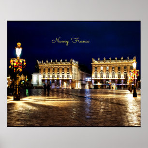 Nancy, France - scenic cityscape photograph Poster