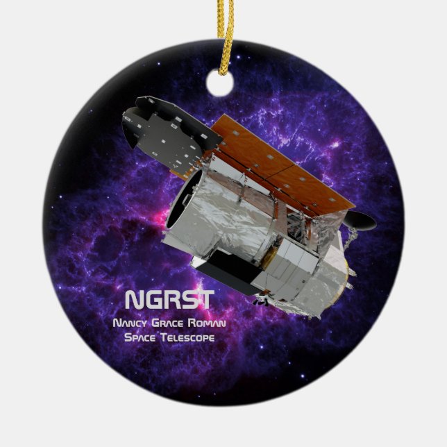 Nancy Grace Roman Space Telescope  Ceramic Tree Decoration (Front)
