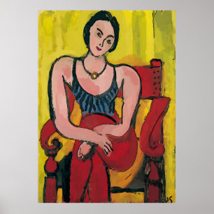 Nancy In Red Chair 3 Poster