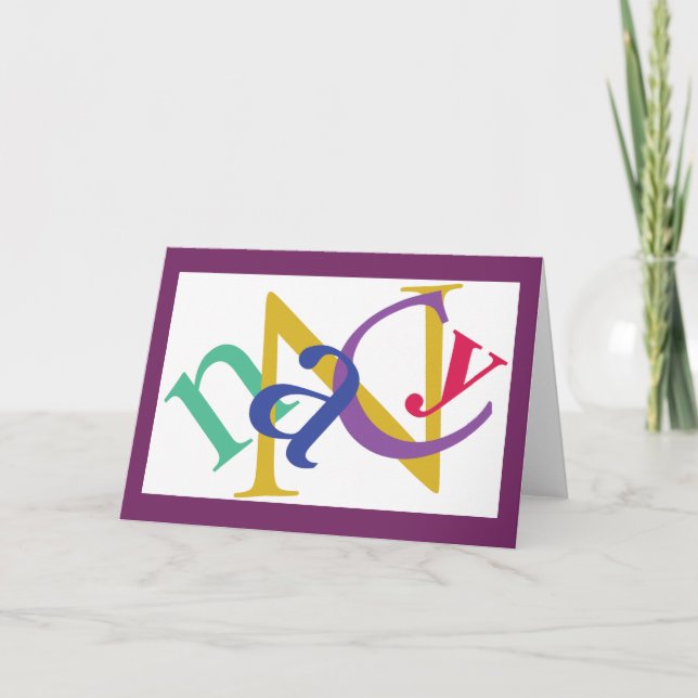 "Nancy" Note Card, #2 Card (Front)