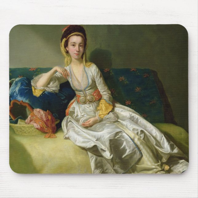 Nancy Parsons in Turkish Dress, c.1771 (oil on cop Mouse Mat (Front)