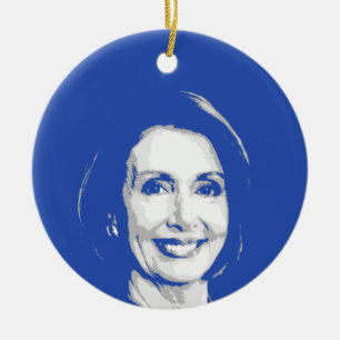 NANCY PELOSI CERAMIC TREE DECORATION