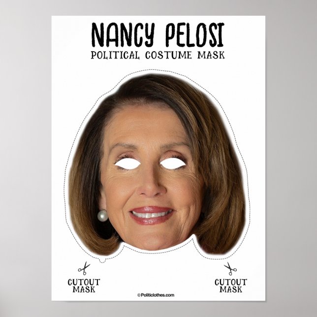 Nancy Pelosi Costume Mask Poster (Front)