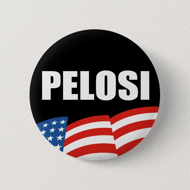 NANCY PELOSI Election Gear 6 Cm Round Badge (Front)