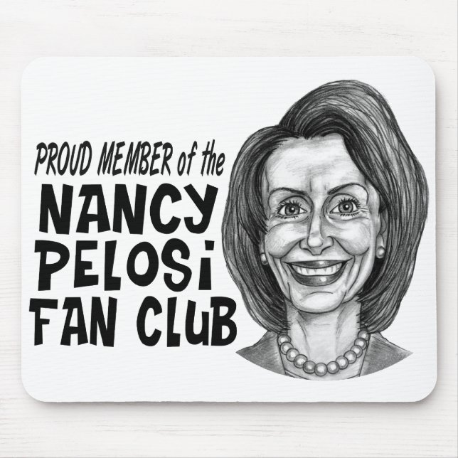 Nancy Pelosi Fan Club Mouse Mat (Front)