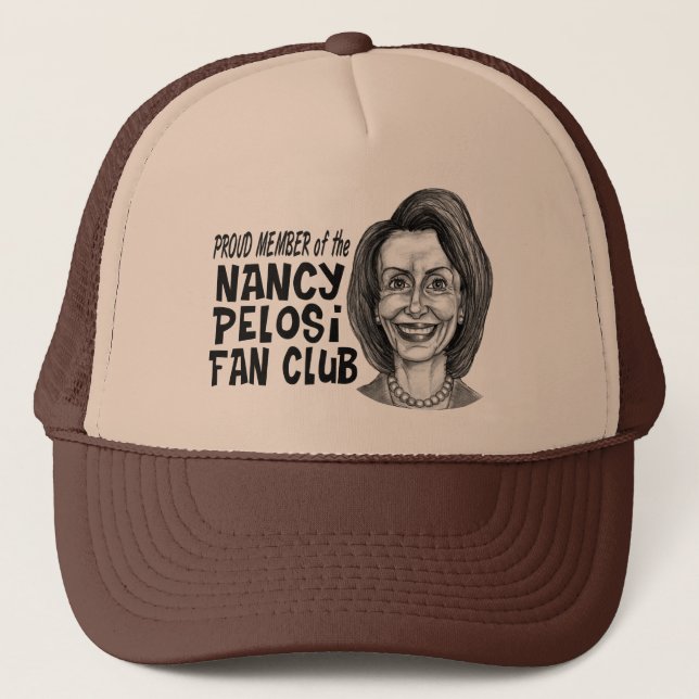 Nancy Pelosi Fan Club Trucker Hat (Front)