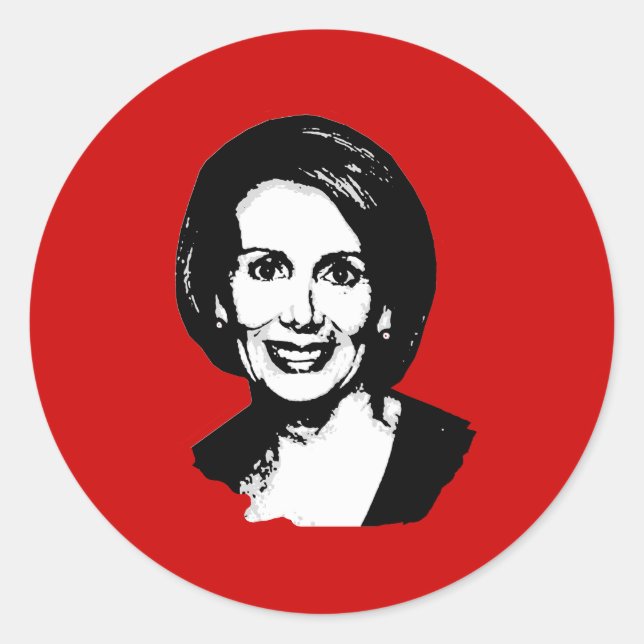 Nancy Pelosi Gear Classic Round Sticker (Front)