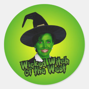 Nancy Pelosi Wicked Witch of the West Classic Round Sticker