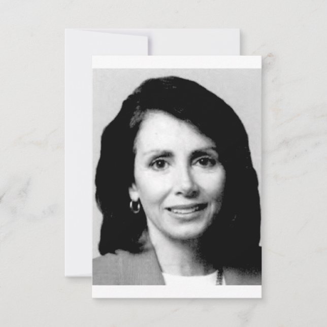 Nancy Pelosi Young Congressional Photo Save The Date (Front)