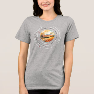 NANCY peptide, Moon3 w/ custom text, light Tri-Blend Shirt